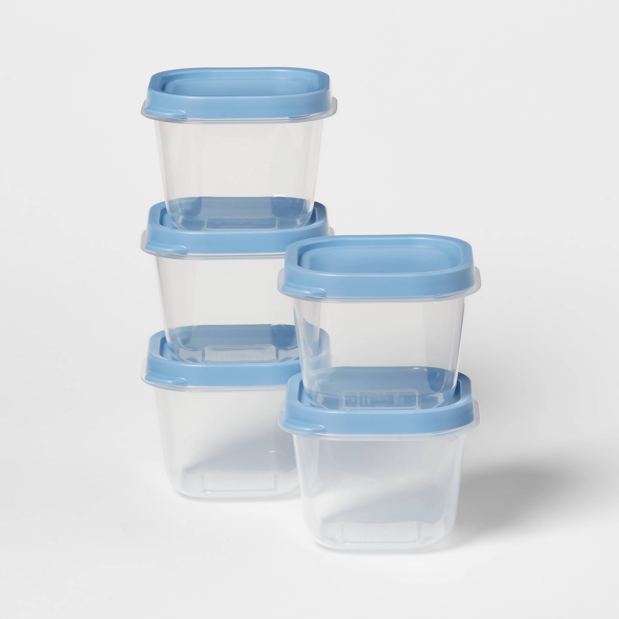 Storage Food Prep - 10 szt. Niebieskich Plastikowych Pojemników do
