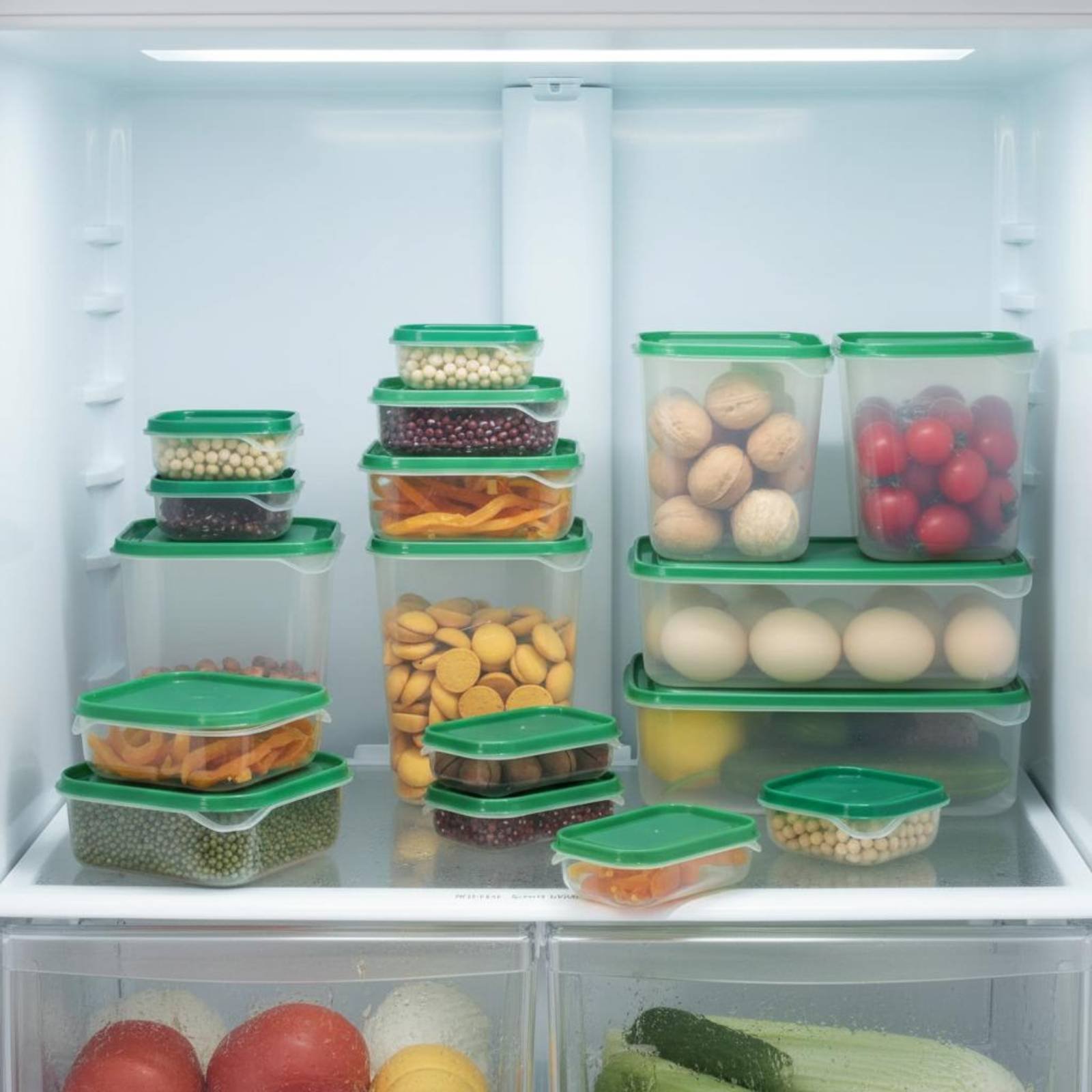 Food Storage For Refrigerator - 17-częściowy zestaw pojemników do przechowywania w