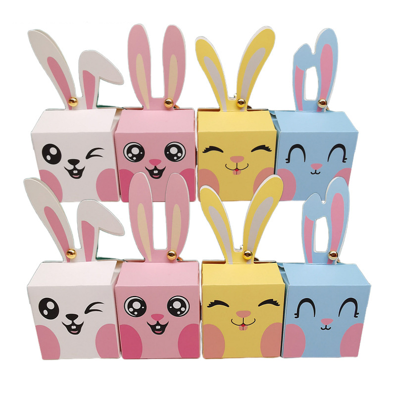Food Storage For Baby - 12/24Pcs Cartoon Rabbit Candy Box Happy