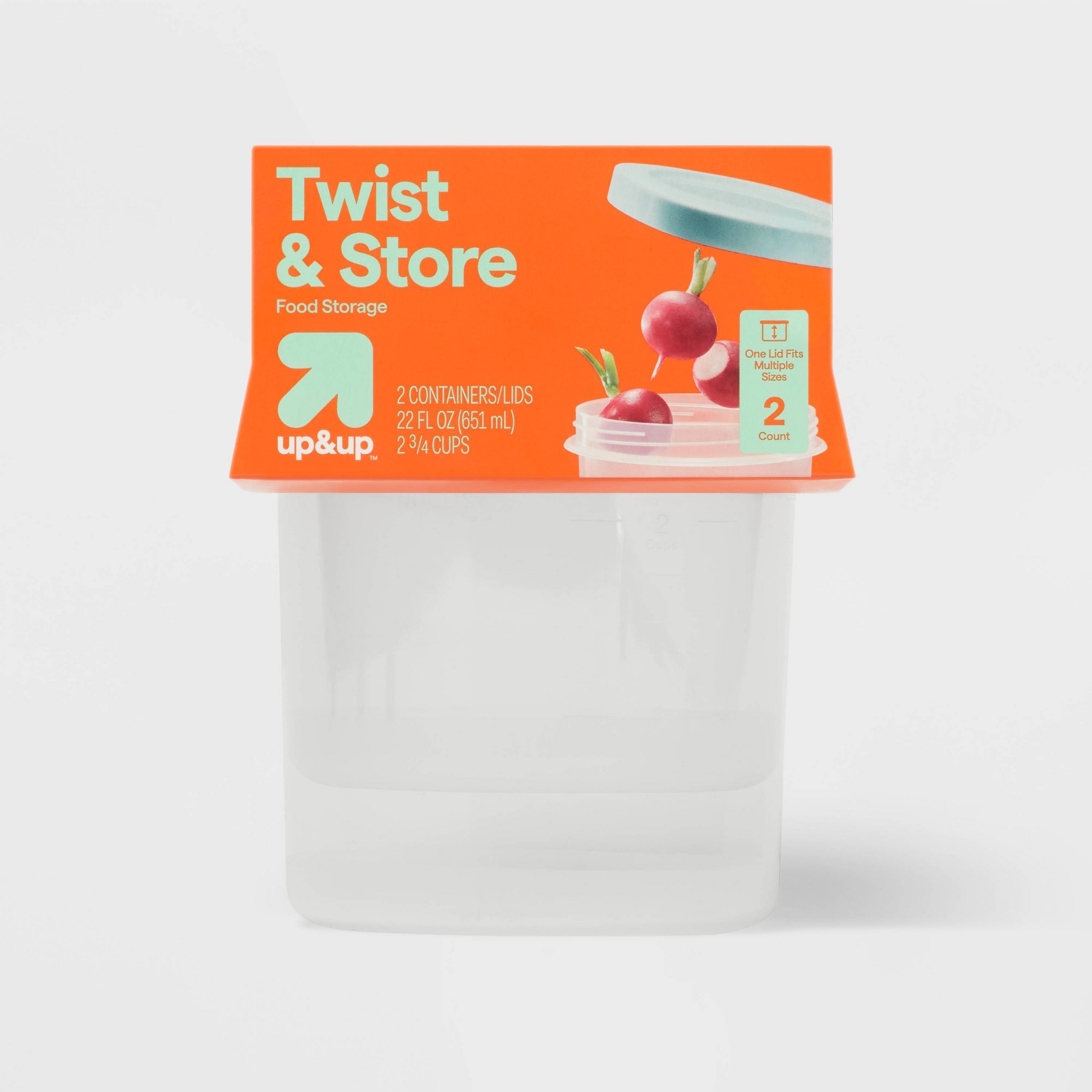 Storage Food Prep - Duże okrągłe pojemniki do przechowywania żywności