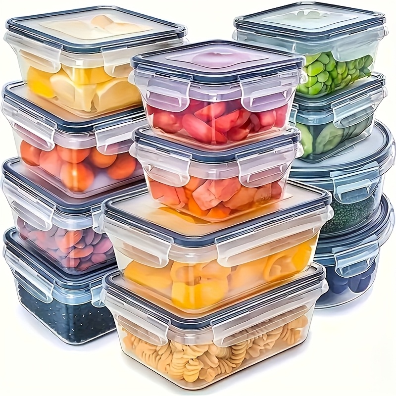 Food Storage Time - Zestaw 8 sztuk zawiera 4 pojemniki