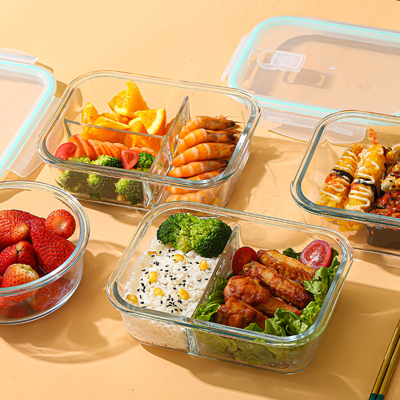 Food Storage Time - Szklany pojemnik do przechowywania świeżej żywności,