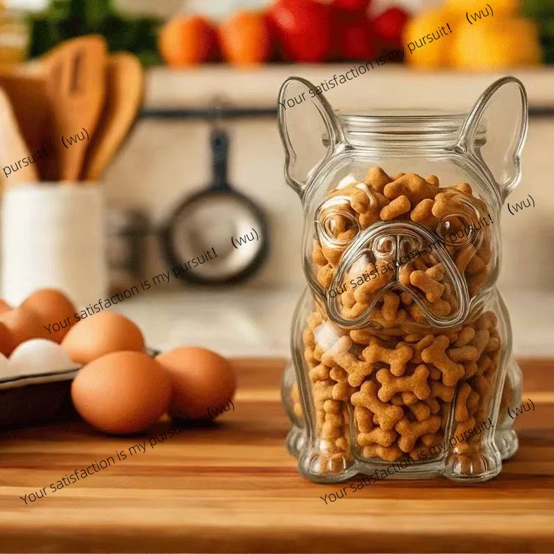 Food Storage Glass Containers Large - Pojemnik na smakołyki dla psów w