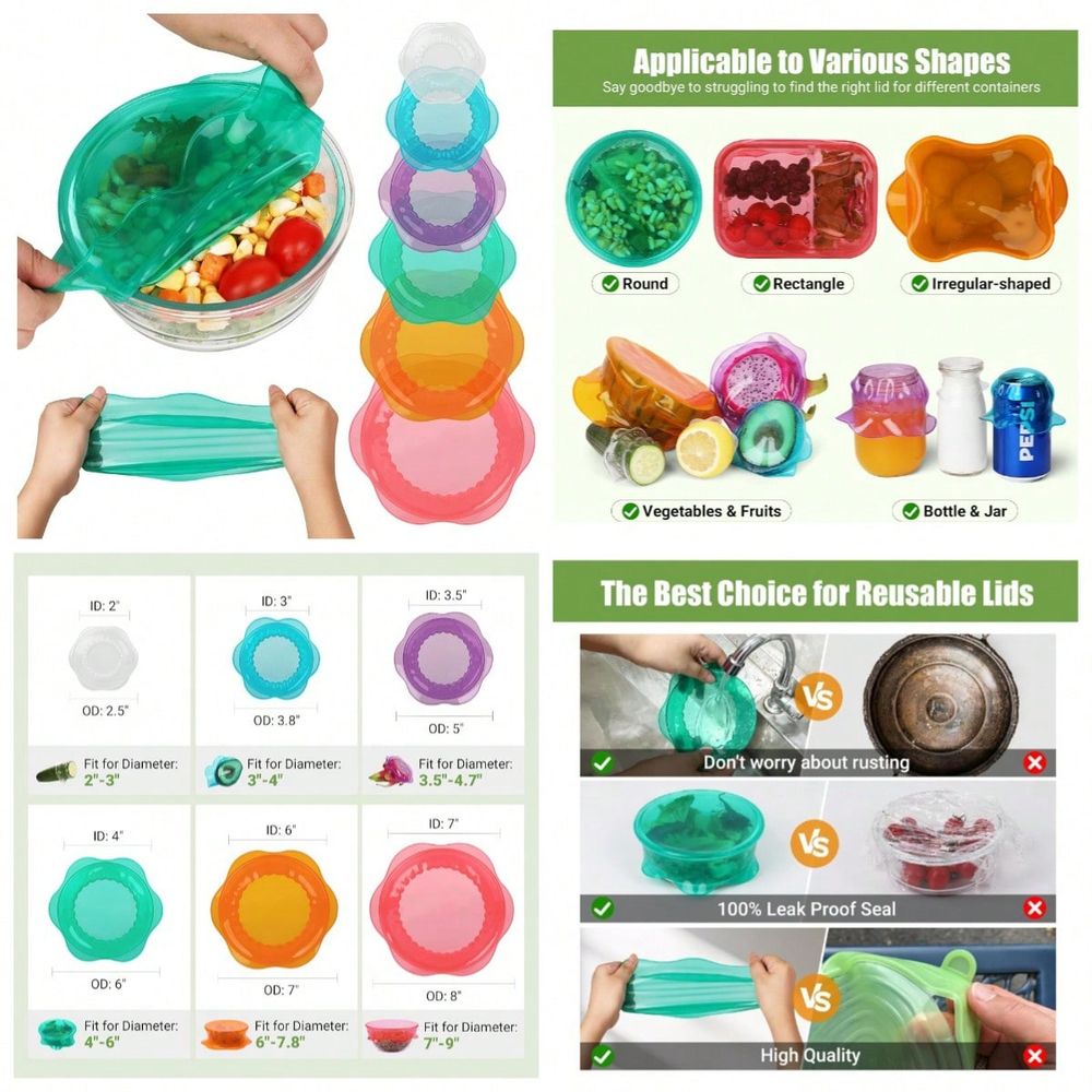Elastyczne pokrywki do przecho – Silicone Stretch Lid recenzja i cena