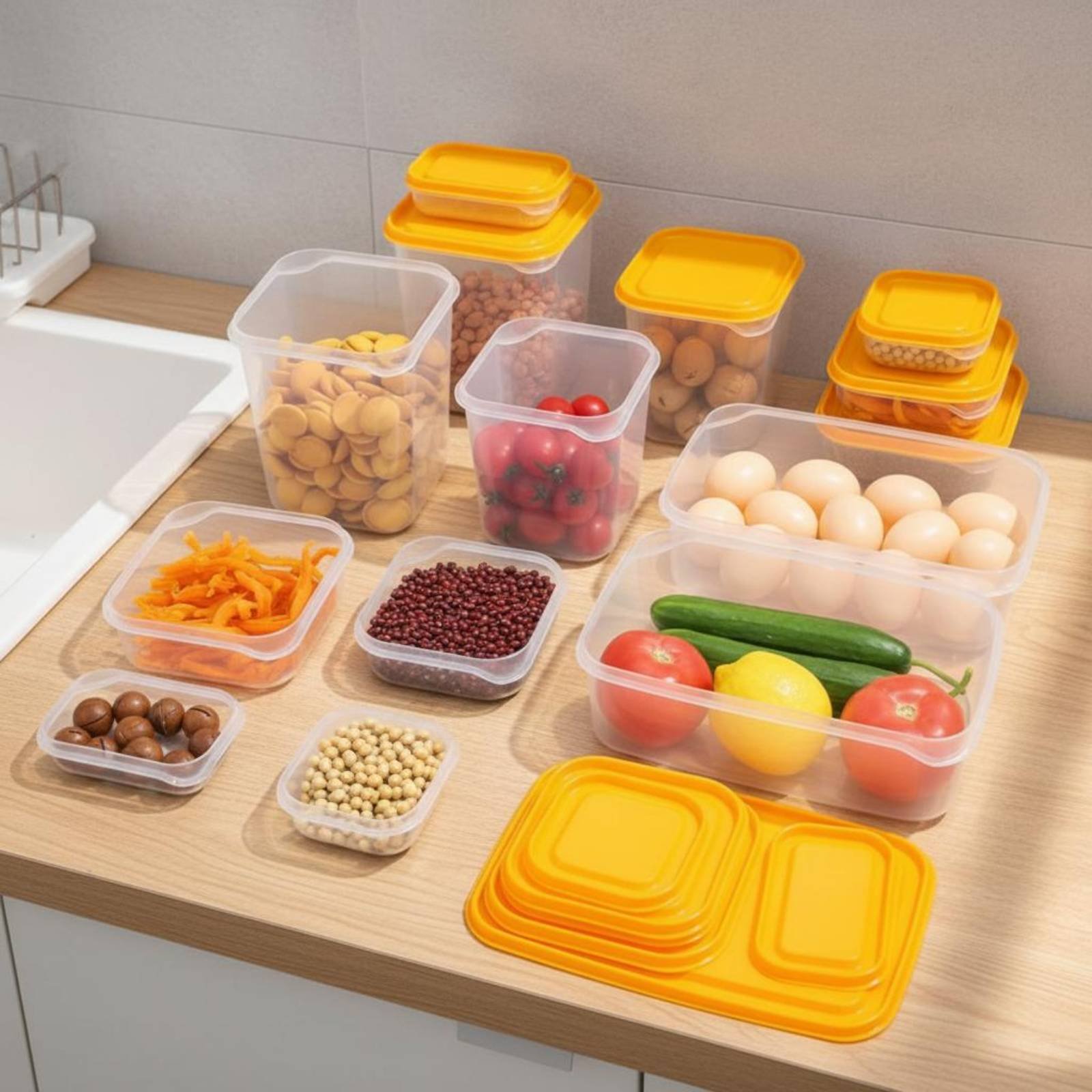 17-częściowy zestaw pojemników – Food Storage For Refrigerator recenzja i cena