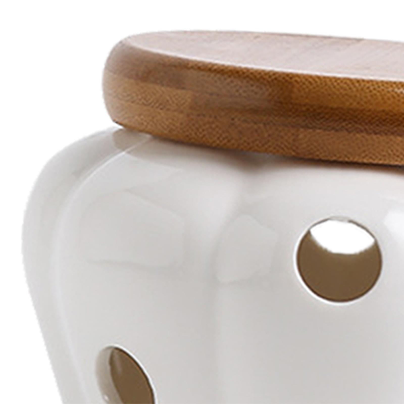 Ceramiczny pojemnik na czosnek – Food Storage Jars With Wooden Lids recenzja i cena
