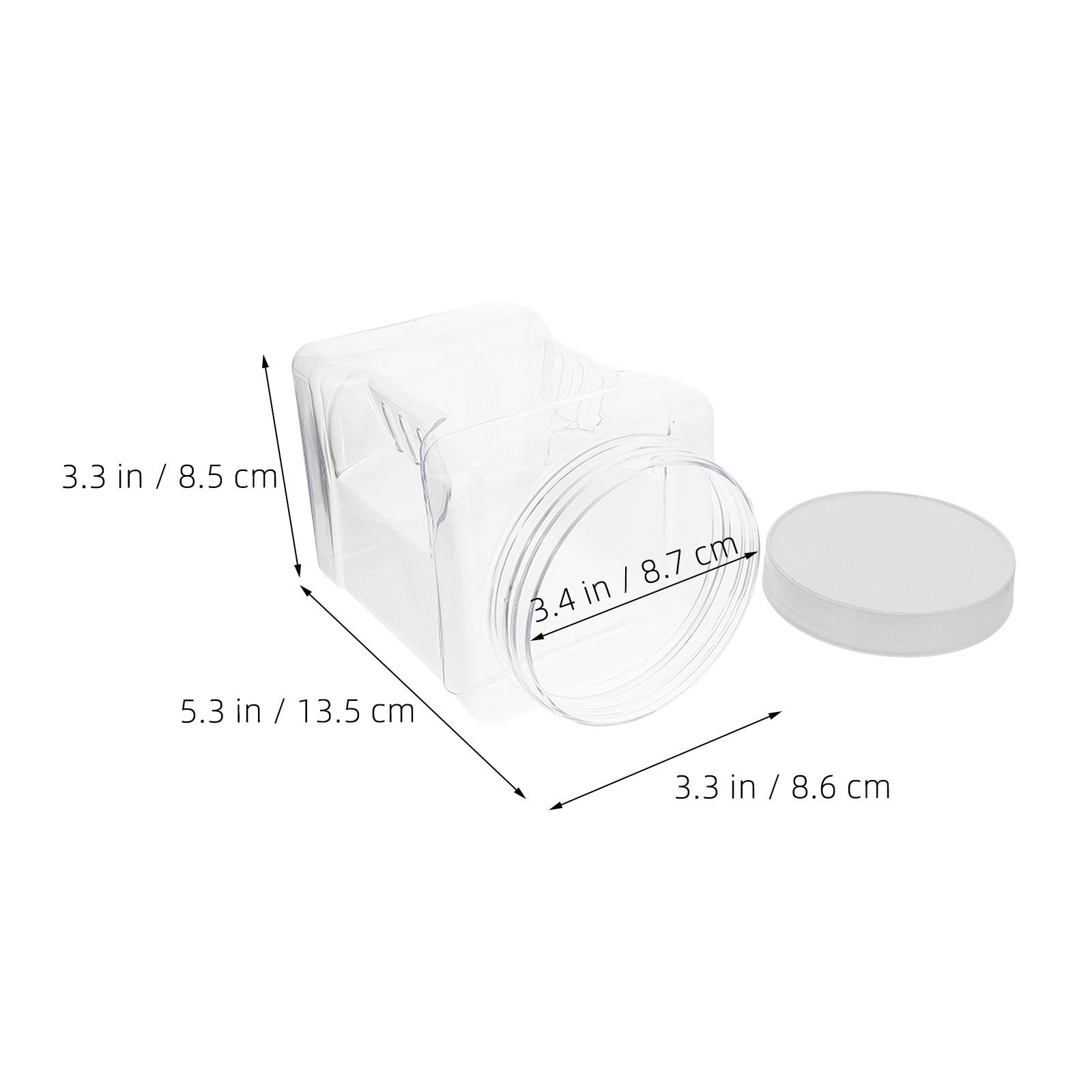 6 sztuk przezroczystych kwadra – Food Storage Plastic Container recenzja i cena
