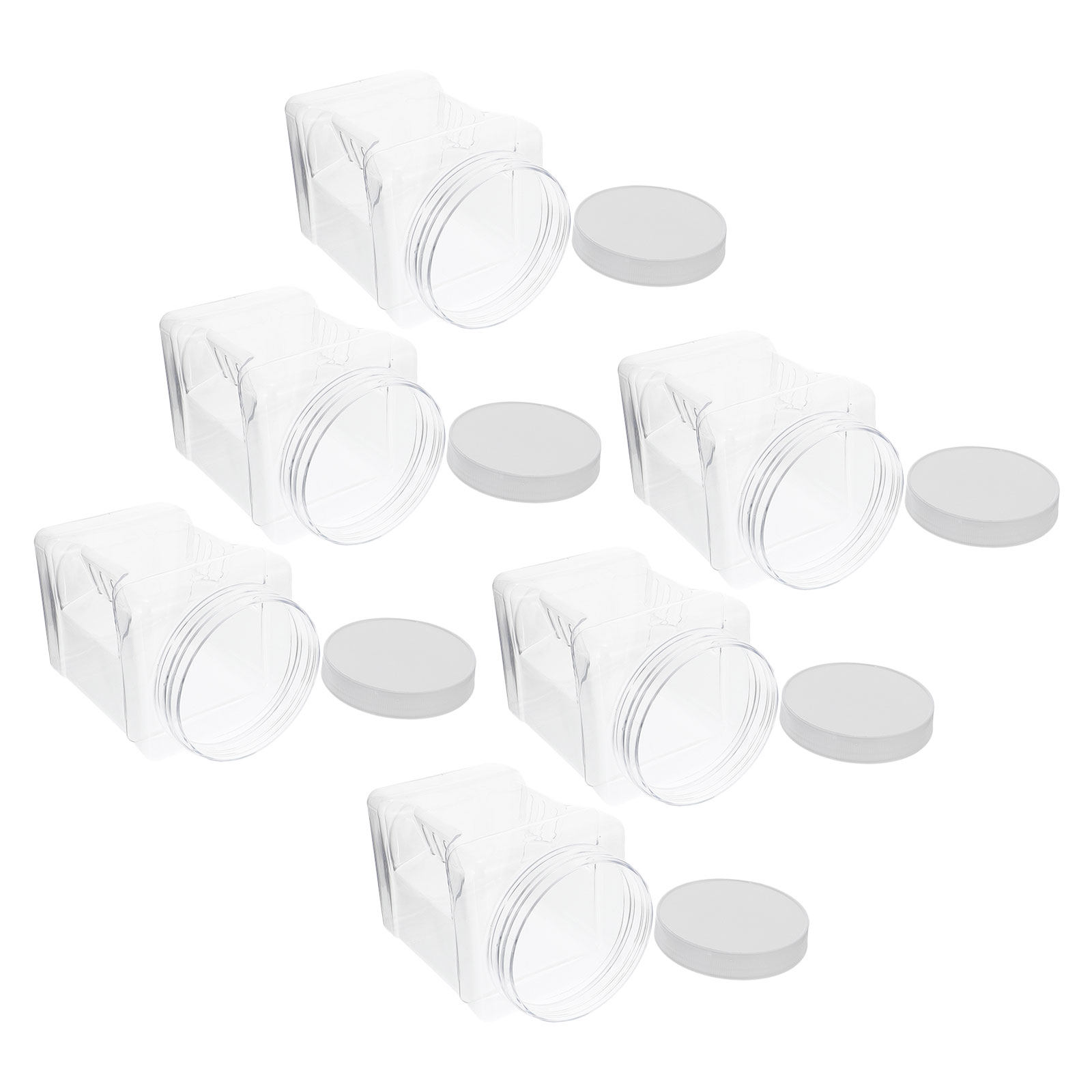 6 sztuk przezroczystych kwadra – Food Storage Plastic Container recenzja i cena