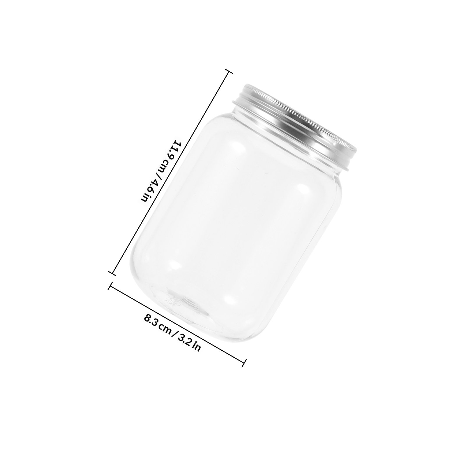 4 szt. Przezroczyste plastikow – Food Storage Jars With Lids recenzja i cena