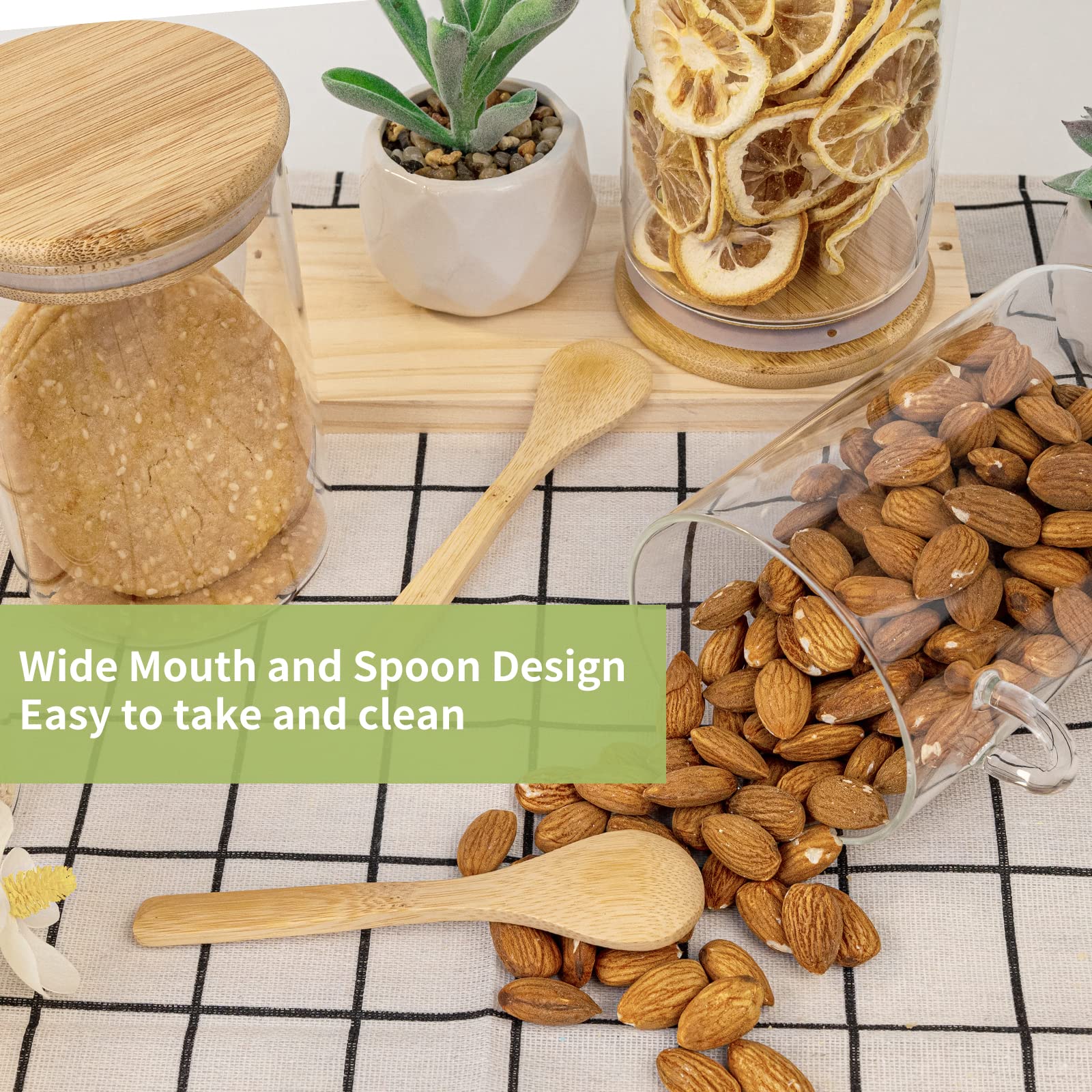 Pojemniki plastikowe do przech – Food Storage Jars With Wooden Lids recenzja i cena
