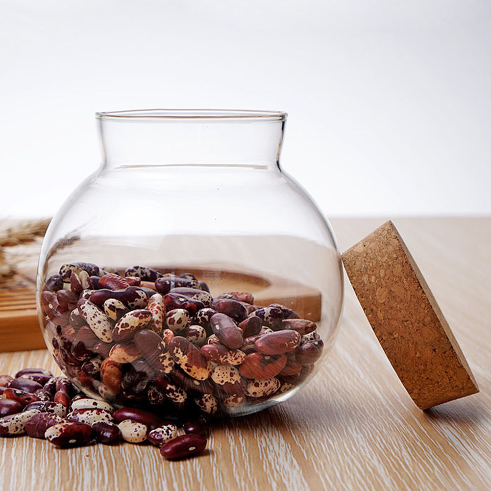 Szklany słoik z drewnianą pokr – Food Storage Jars With Wooden Lids recenzja i cena