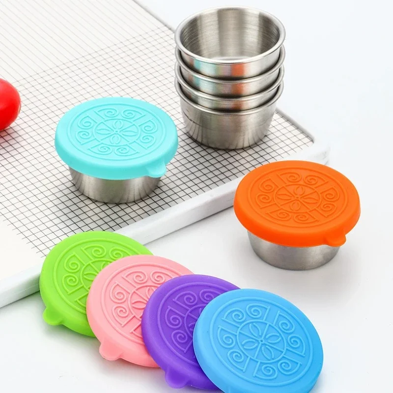6 szt./zestaw Pojemniki na sos – Silicone Stretch Lid recenzja i cena