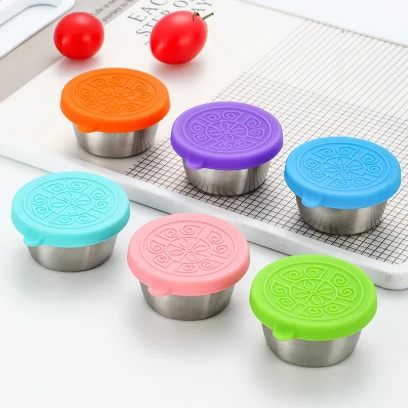 6 szt./zestaw Pojemniki na sos – Silicone Stretch Lid recenzja i cena