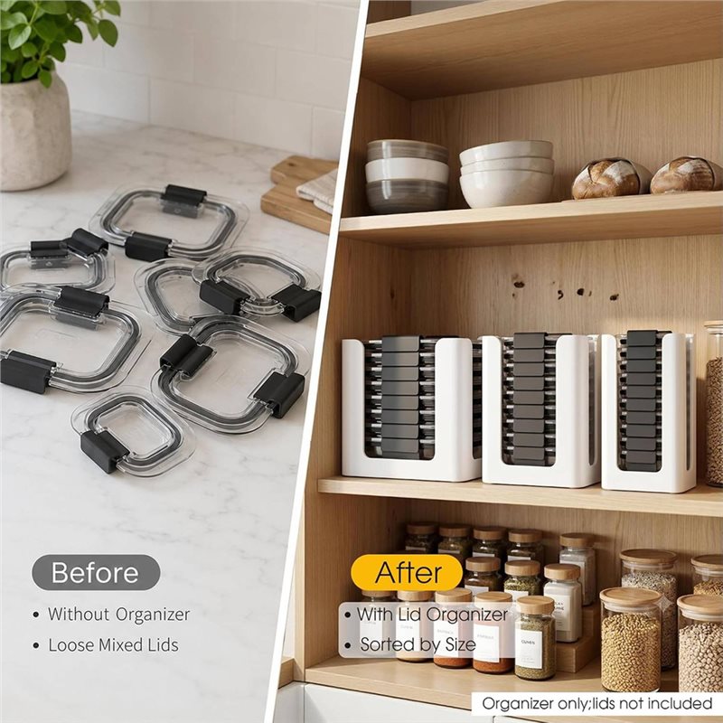 ABLN - Organizer na pokrywki d – Food Storage Kitchen Cabinet recenzja i cena