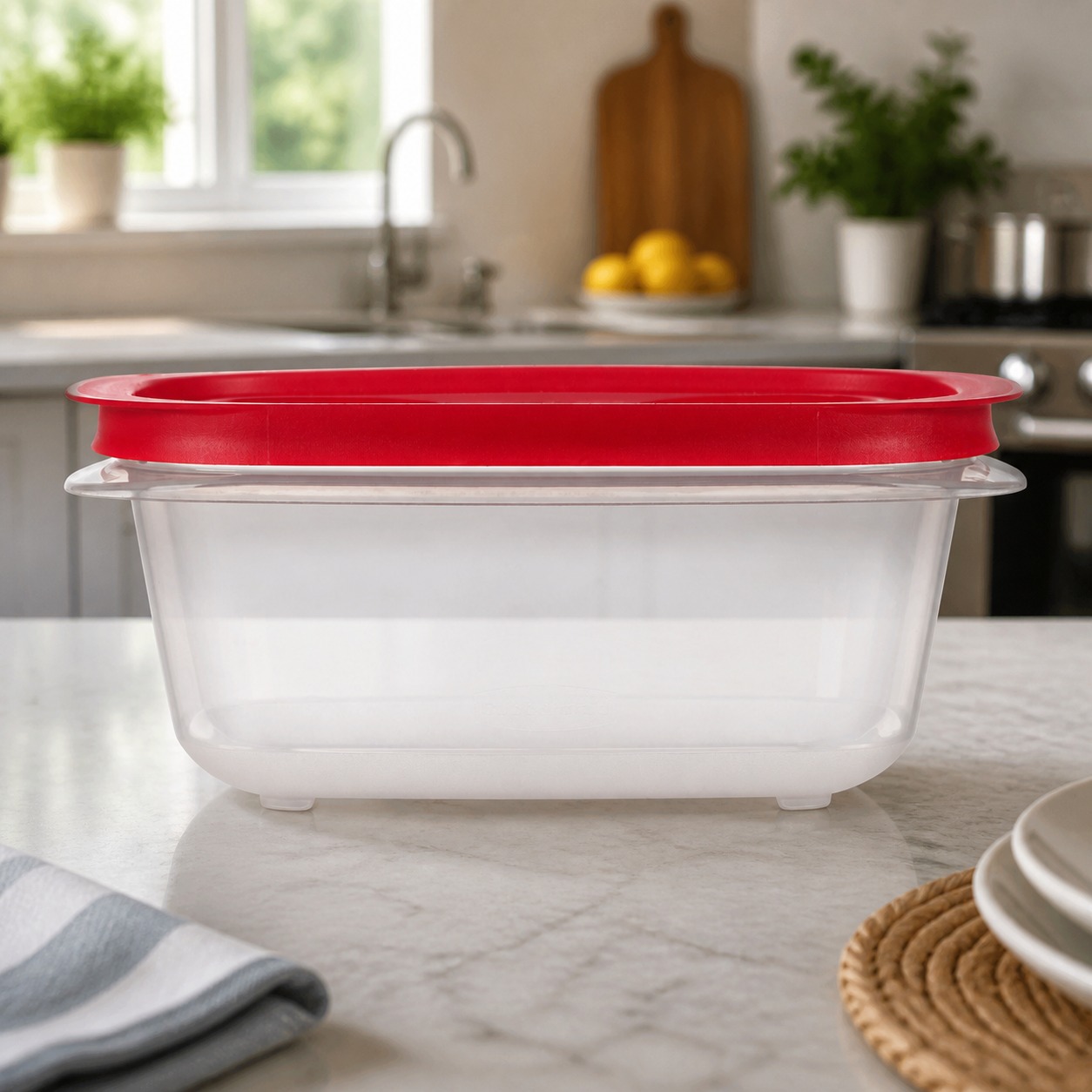 Czerwony prostokątny pojemnik  – Storage Food Prep recenzja i cena