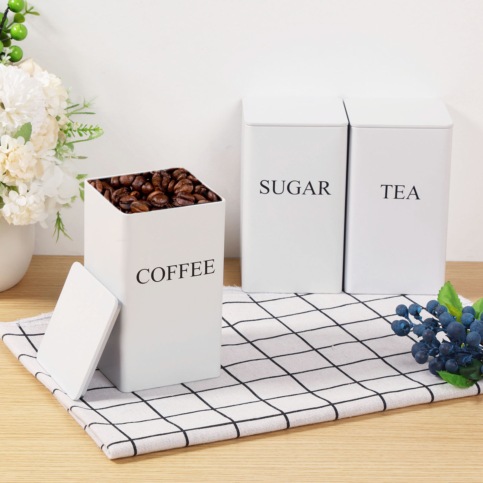 3 szt. Kanistry do przechowywa – Food Storage Jars With Lids recenzja i cena