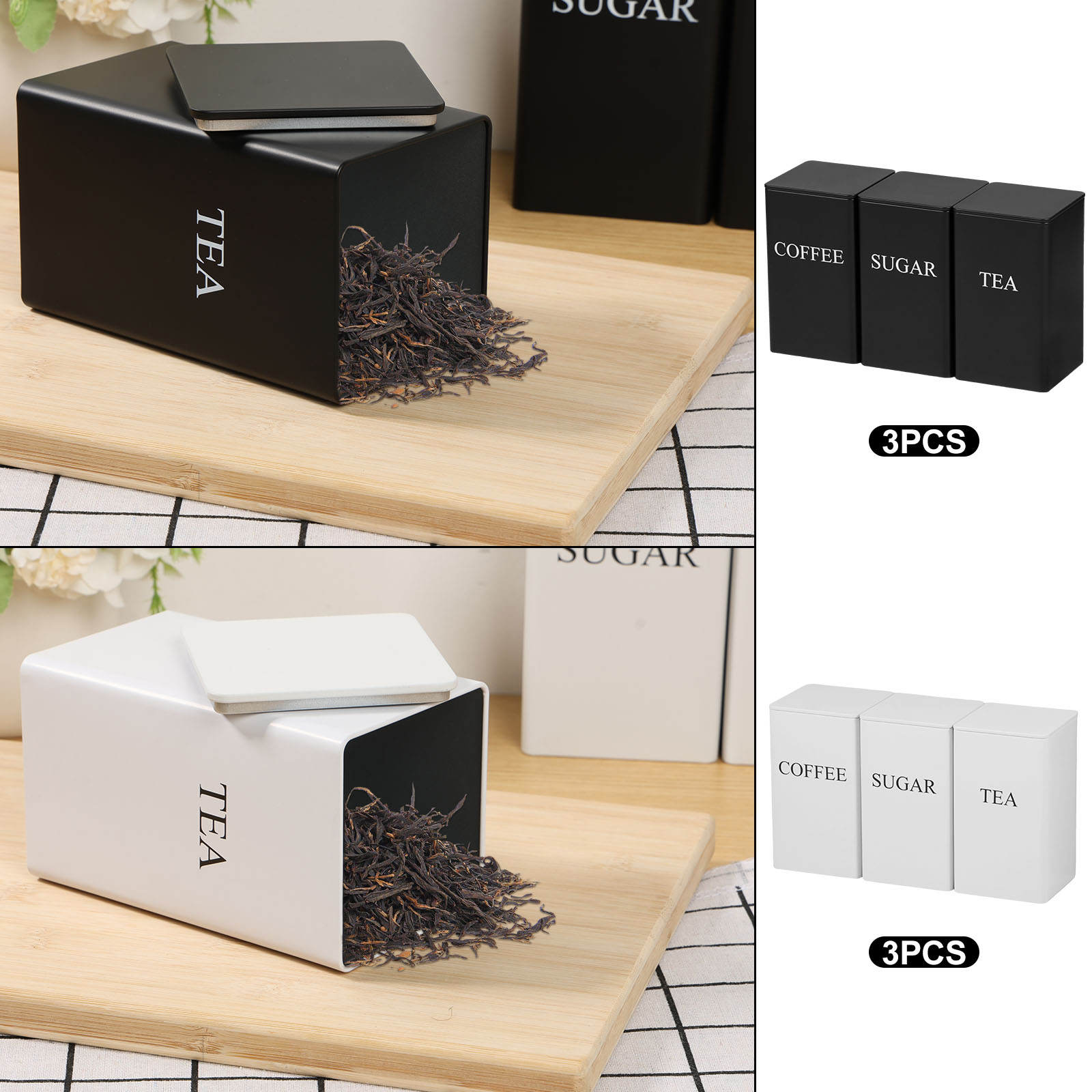3 szt. Kanistry do przechowywa – Food Storage Jars With Lids recenzja i cena