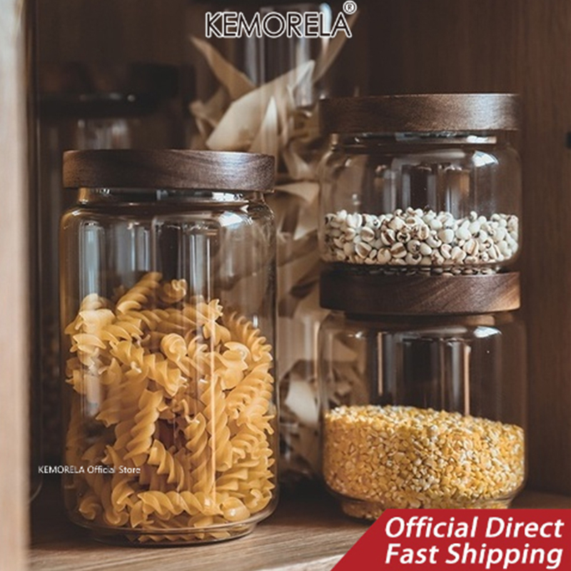 Drewniana pokrywka Szklany her – Food Storage Jars With Wooden Lids recenzja i cena