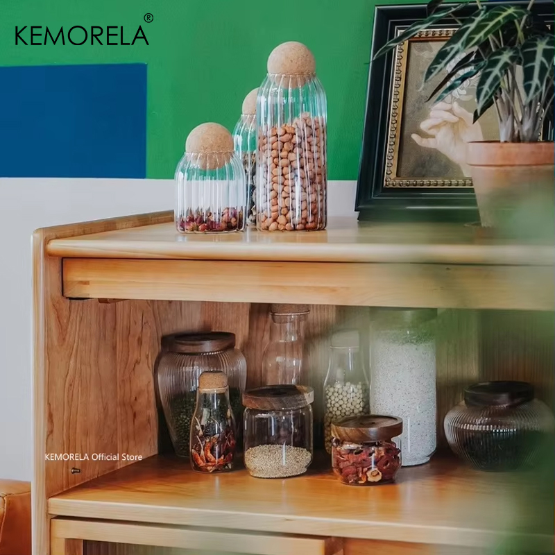 Drewniana pokrywka Szklany her – Food Storage Jars With Wooden Lids recenzja i cena
