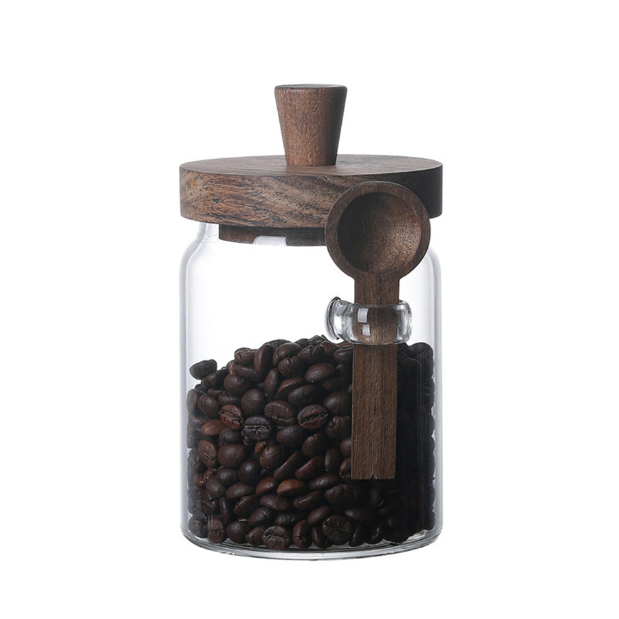 Szklane pojemniki do przechowy – Food Storage Jars With Wooden Lids recenzja i cena