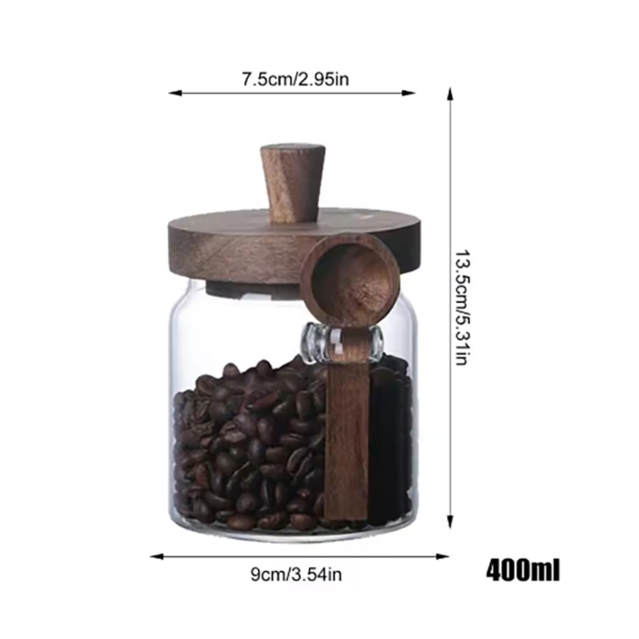 Szklane pojemniki do przechowy – Food Storage Jars With Wooden Lids recenzja i cena