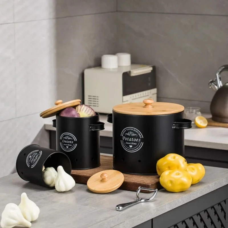 Zestaw 3 metalowych pojemników – Food Storage Jars With Wooden Lids recenzja i cena