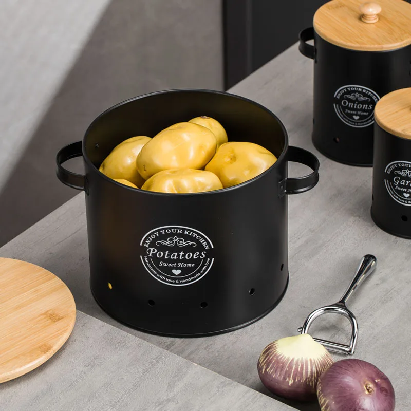 Zestaw 3 metalowych pojemników – Food Storage Jars With Wooden Lids recenzja i cena