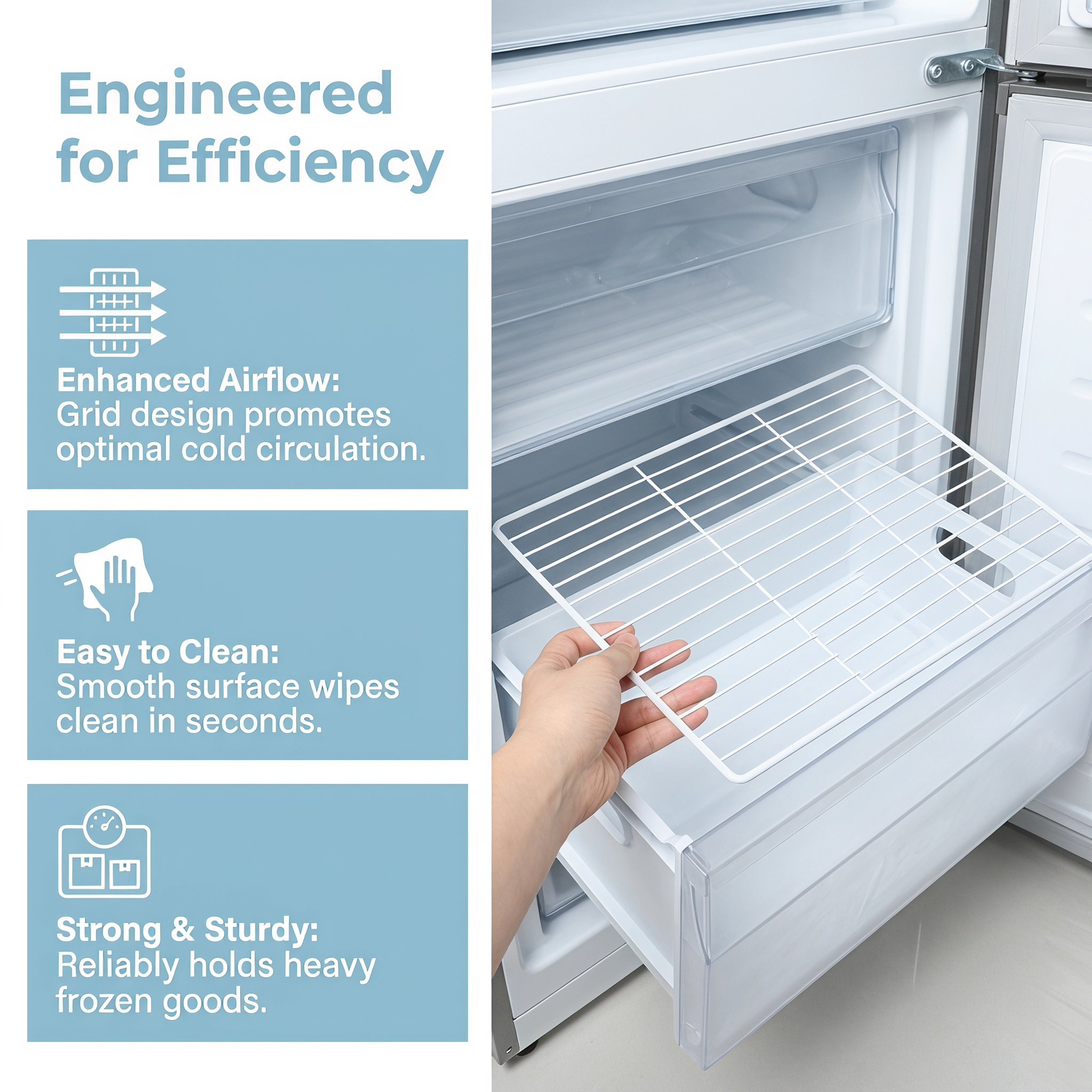 Metalowy drutowy organizer do  – Food Storage For Refrigerator recenzja i cena