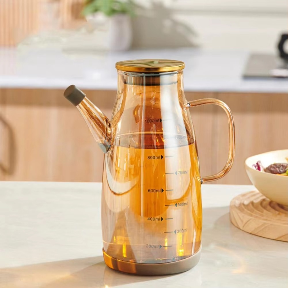 Nowa butelka dozująca olej spo – Food Storage Glass Containers Large recenzja i cena