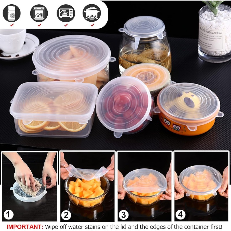 12 sztuk silikonowych pokrywek – Silicone Stretch Lid recenzja i cena