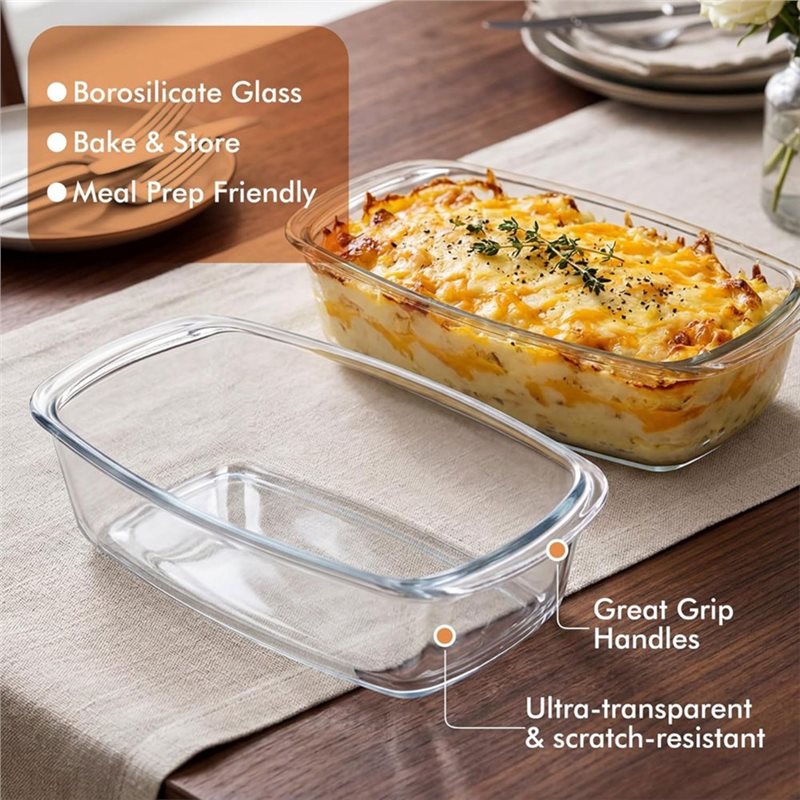 A25F-2-Pack DUŻA szklana forma – Food Storage Glass Containers Large recenzja i cena