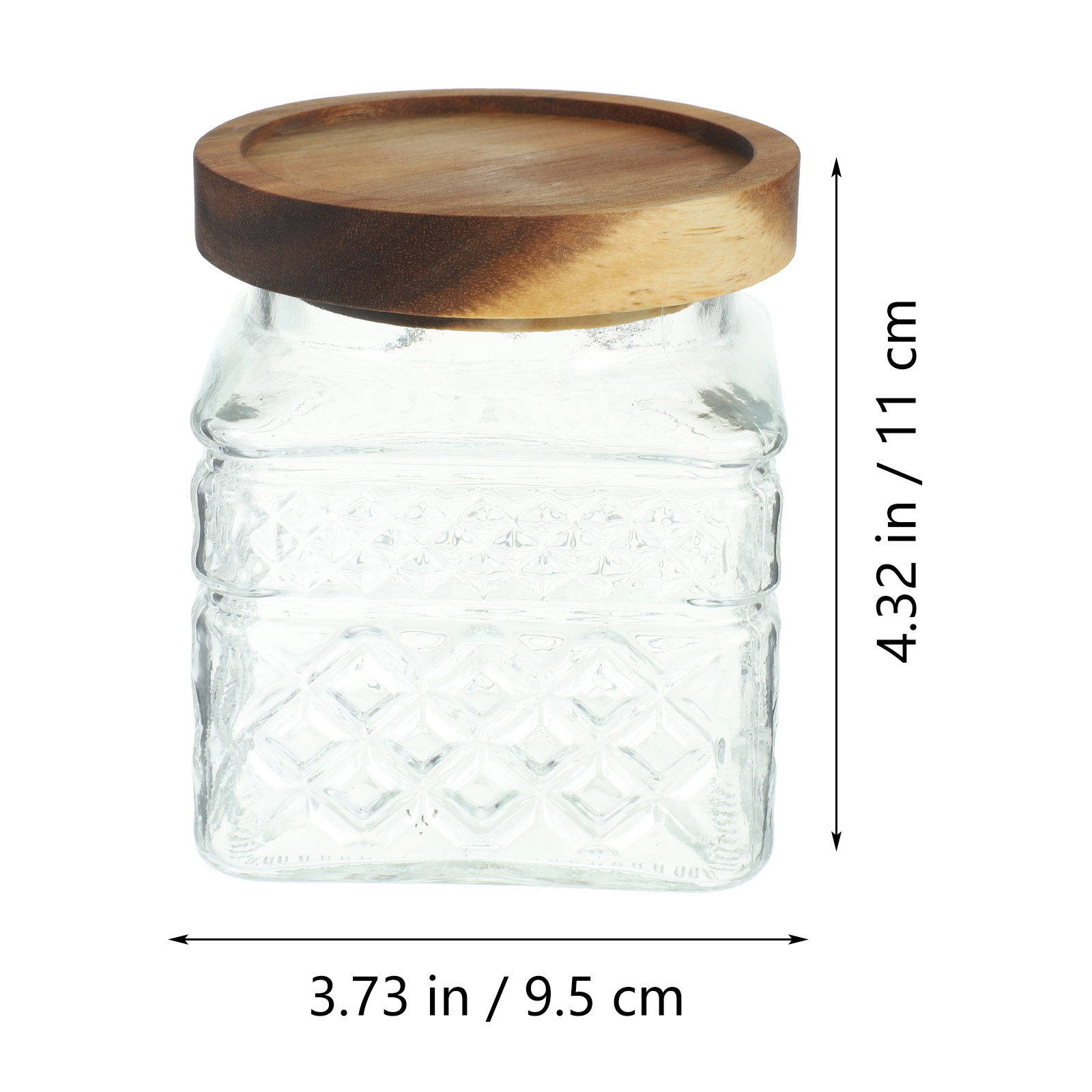 Szklany słoik do przechowywani – Food Storage Jars With Wooden Lids recenzja i cena