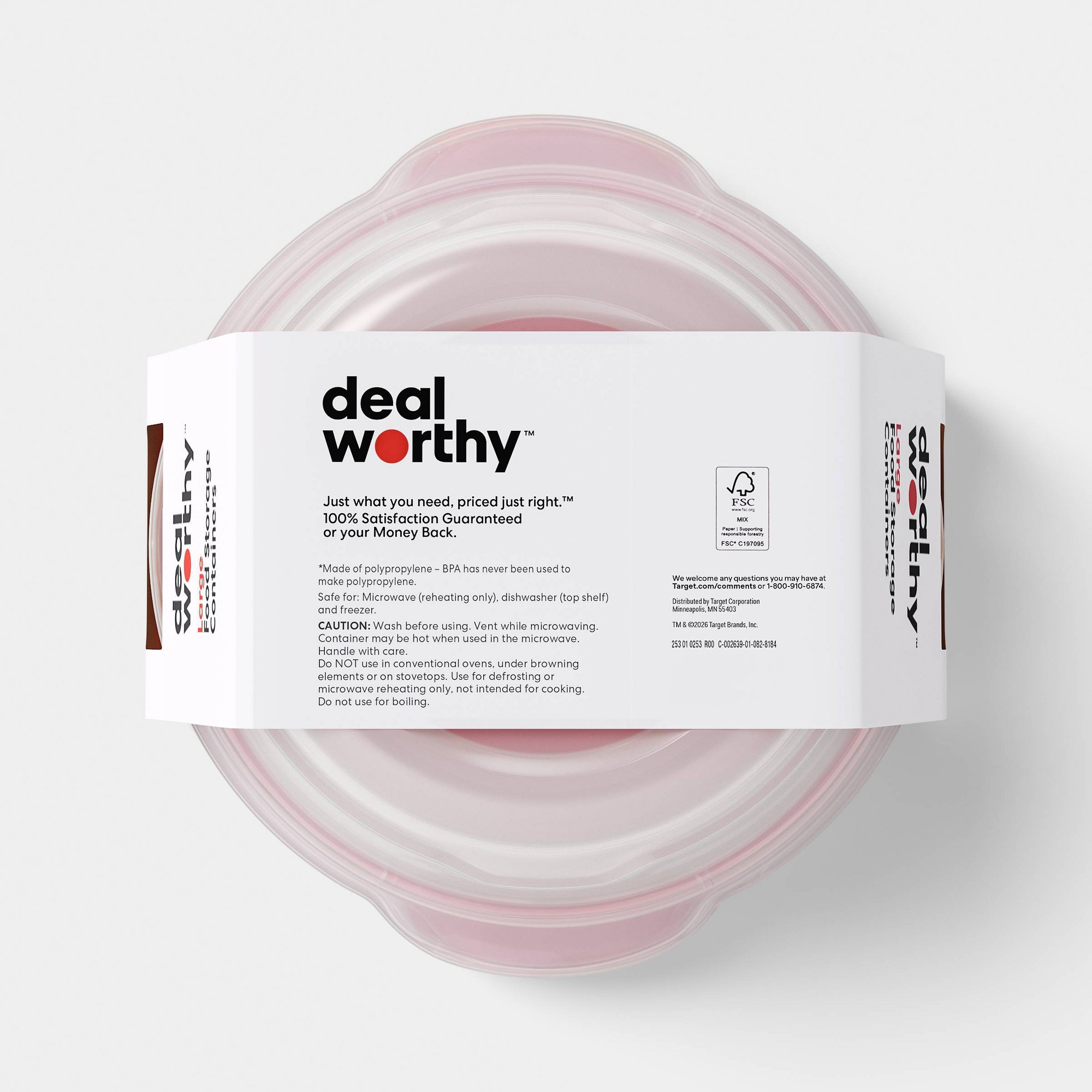 Duże okrągłe pojemniki do prze – Storage Food Prep recenzja i cena