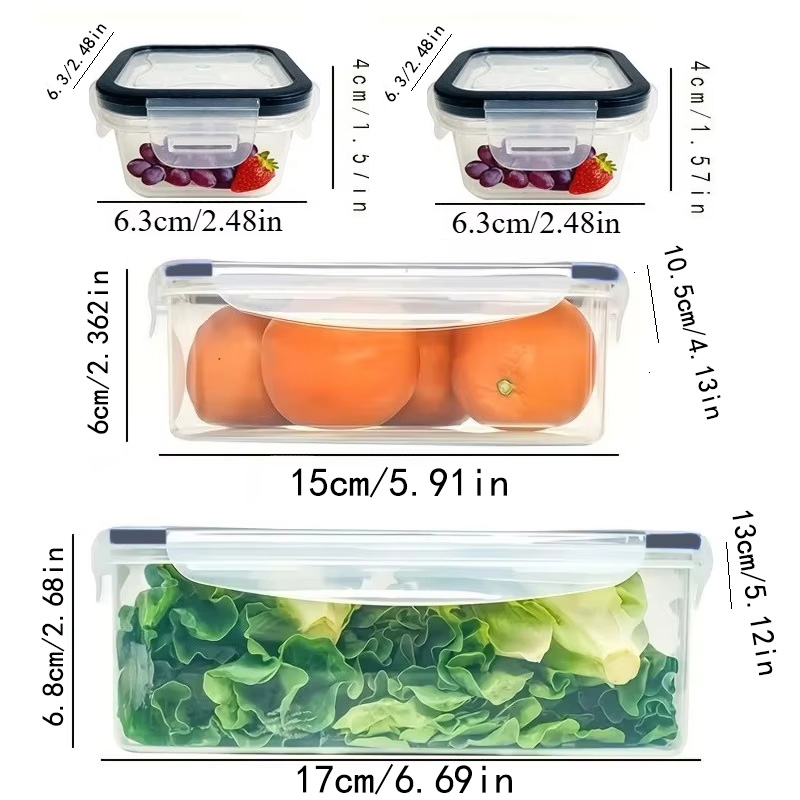 Zestaw 8 sztuk zawiera 4 pojem – Food Storage Time recenzja i cena