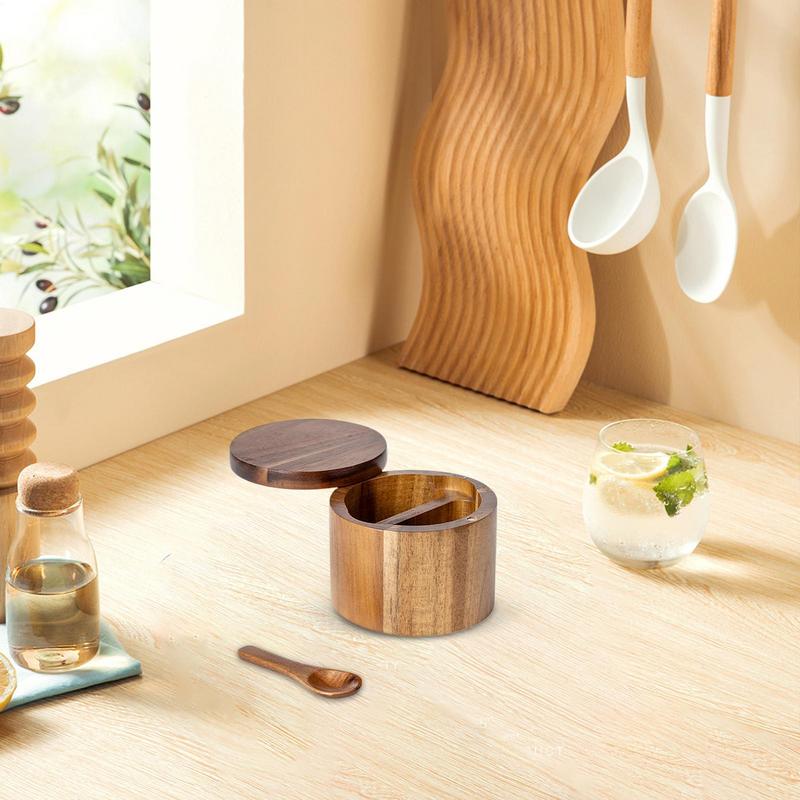 Słoiki na przyprawy Słoik na p – Food Storage Jars With Wooden Lids recenzja i cena