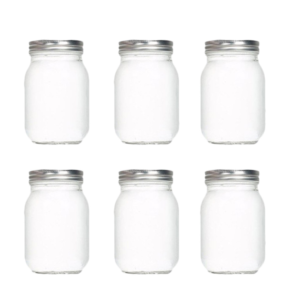 6 szt. Przezroczystych Okrągły – Food Storage Jars With Lids recenzja i cena