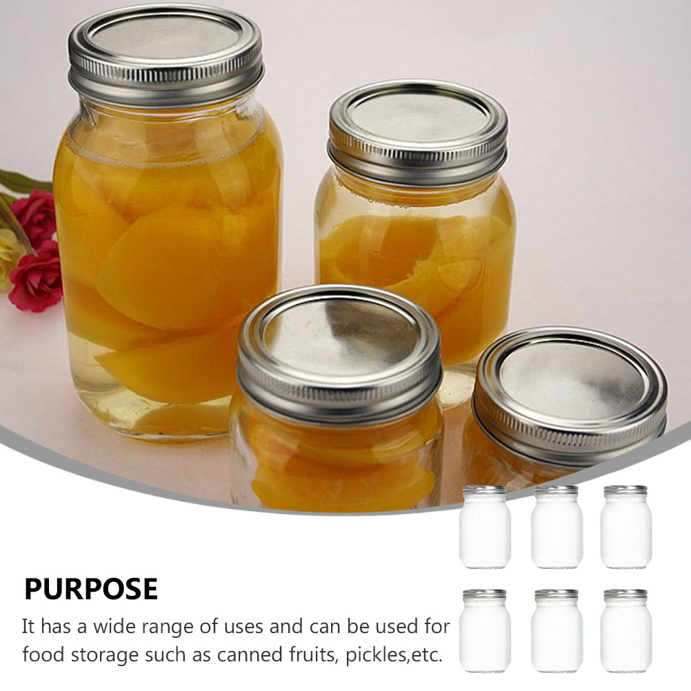 6 szt. Przezroczystych Okrągły – Food Storage Jars With Lids recenzja i cena