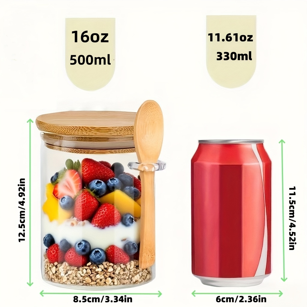 Zestaw 1/2/4/8 szt. szklanych  – Food Storage Yogurt recenzja i cena