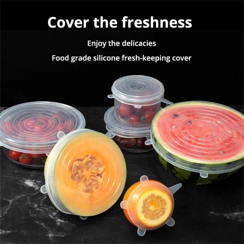 6/12 szt. Pokrywek silikonowyc – Silicone Stretch Lid recenzja i cena