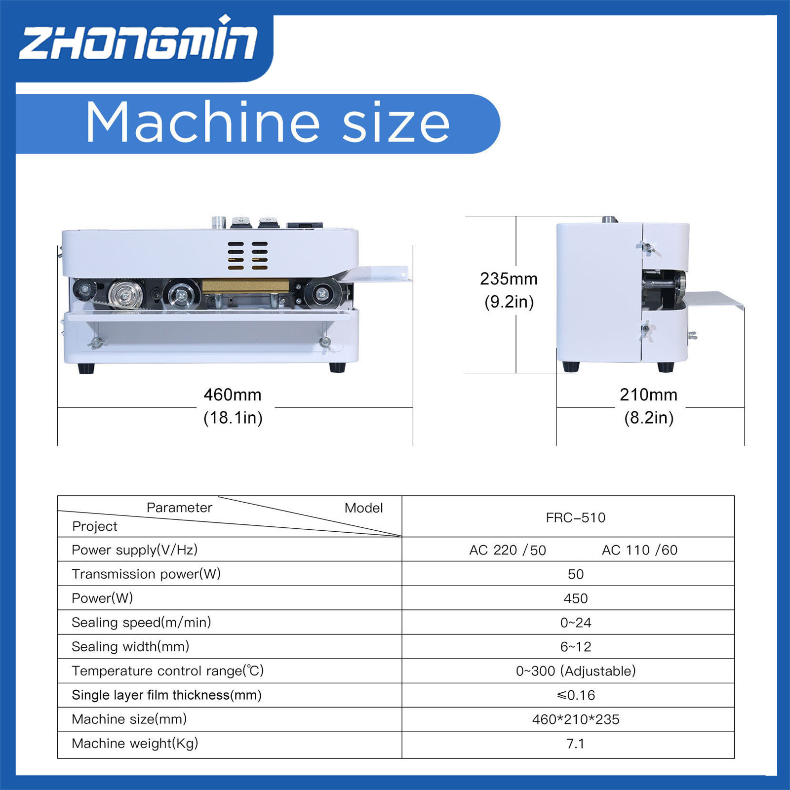 ZHONGMIN Elektryczna zgrzewark – Food Storage Vacuum Sealer Machine recenzja i cena