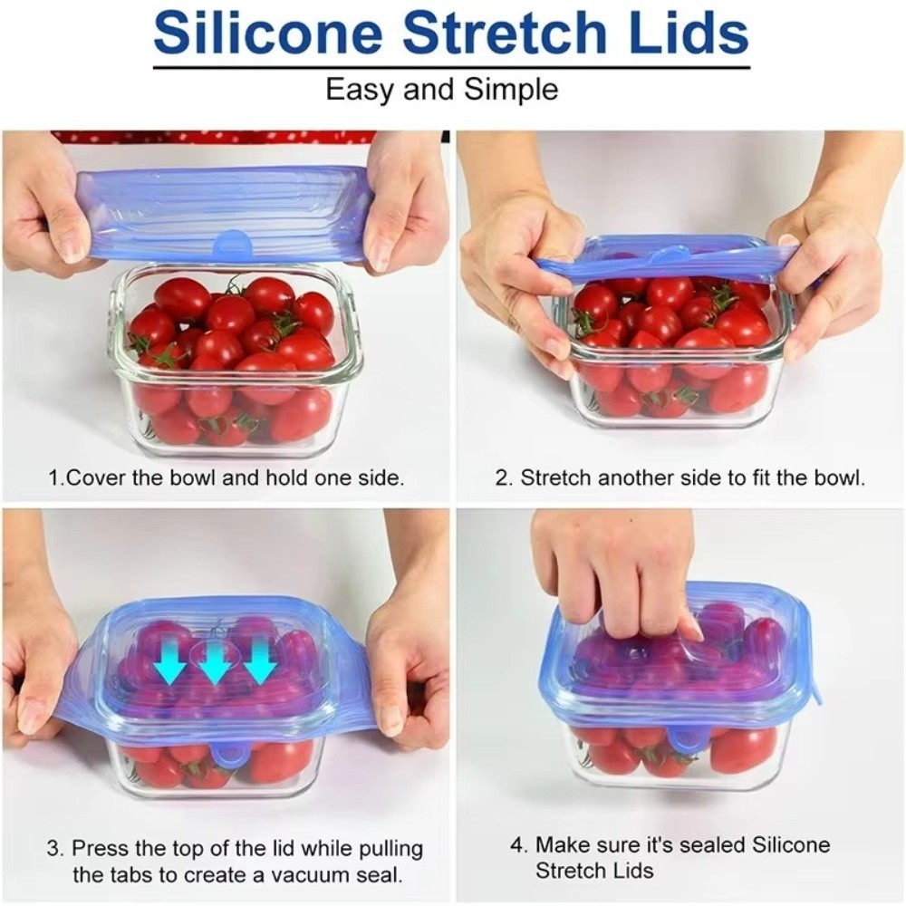 6 SZT. Przydatne, wielokrotneg – Silicone Stretch Lid recenzja i cena