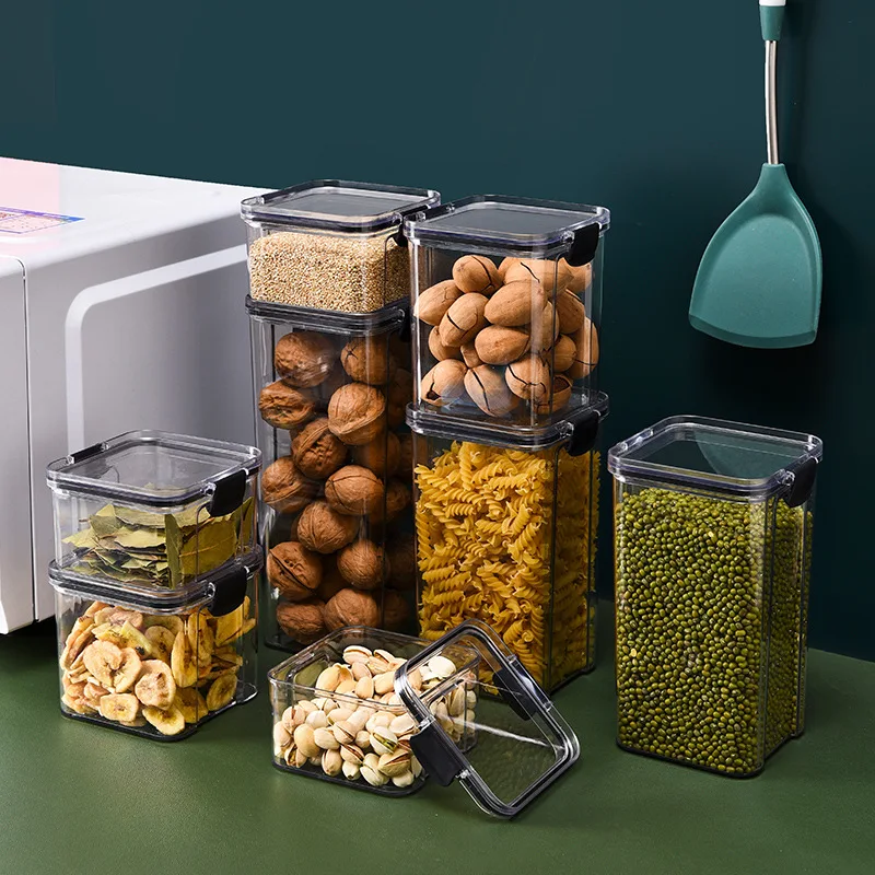 Pojemnik na zboże do kuchni, s – Food Storage Glass Containers Large recenzja i cena