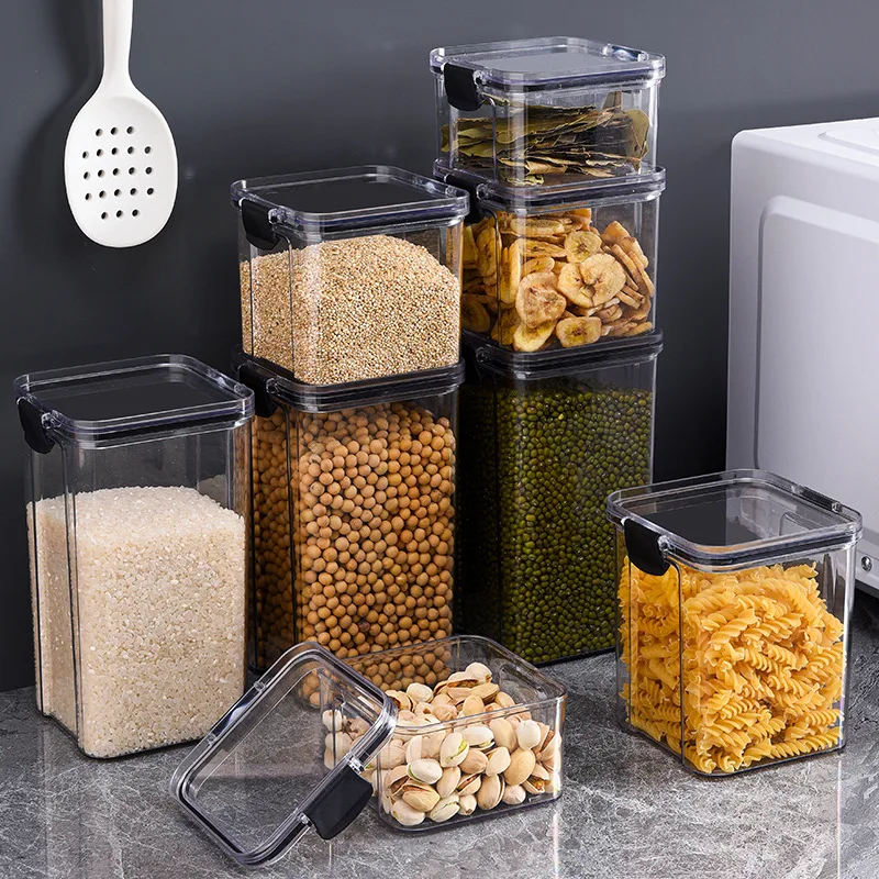 Pojemnik na zboże do kuchni, s – Food Storage Glass Containers Large recenzja i cena