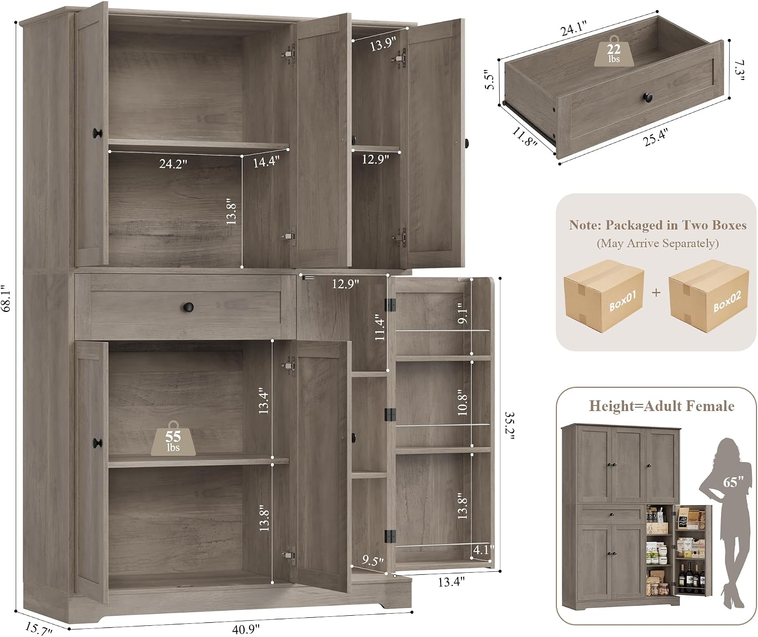 Szafka kuchenna do przechowywa – Food Storage Kitchen Cabinet recenzja i cena