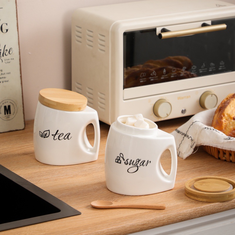Ceramiczny pojemnik do przecho – Food Storage Jars With Wooden Lids recenzja i cena