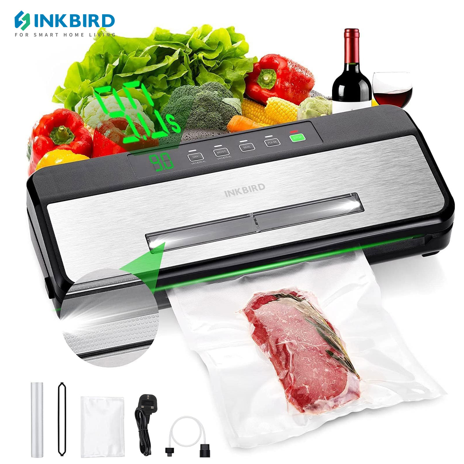 INKBIRD 3. zgrzewarka próżniow – Food Storage Vacuum Sealer Machine recenzja i cena