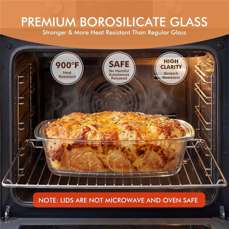 Forma do pieczenia chleba ABMR – Food Storage Glass Containers Large recenzja i cena