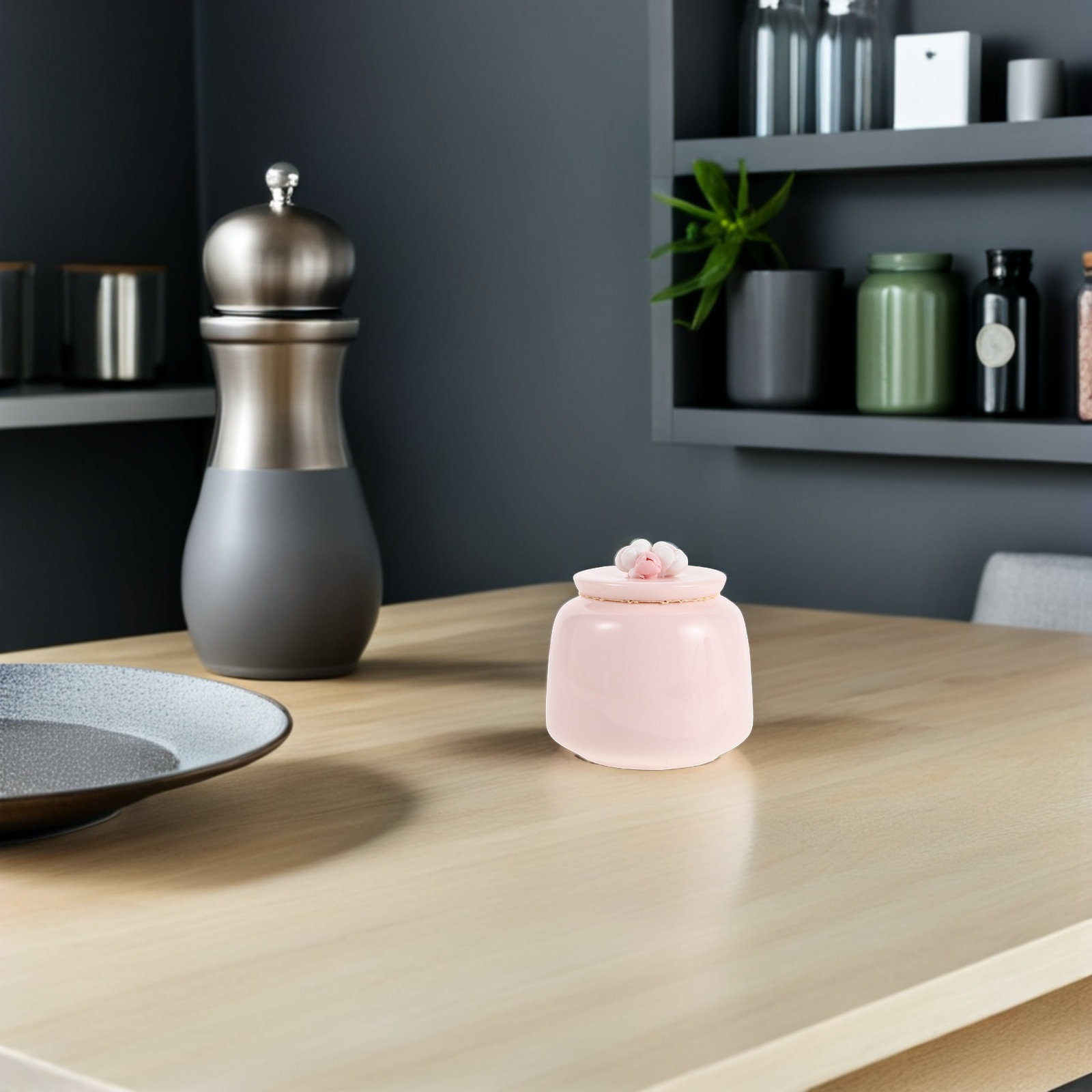 Różowy ceramiczny słoik na her – Food Storage Jars With Lids recenzja i cena