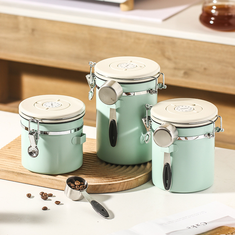 Duże pojemniki na kawę, szklan – Food Storage Glass Containers Large recenzja i cena