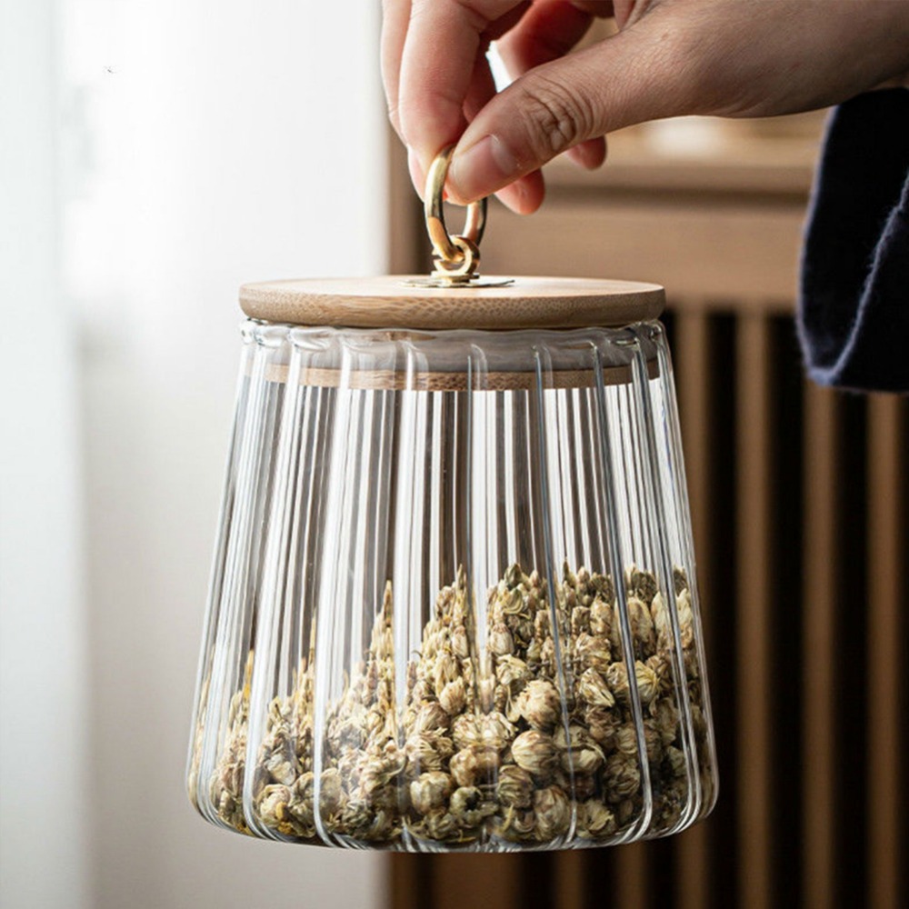 Pojemnik na żywność Butelki do – Food Storage Jars With Wooden Lids recenzja i cena